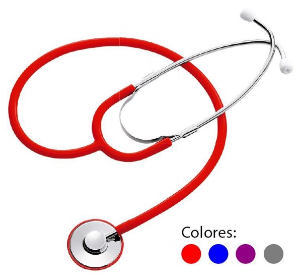 Estetoscopio Spirit Serie Majestic para Enfermera con Campana Simplex Rojo
